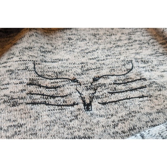 Cowboy Hardware Men's 1/4 Zip Fleece Pullover LARGE Western Sweater Jacket - Picture 5 of 8